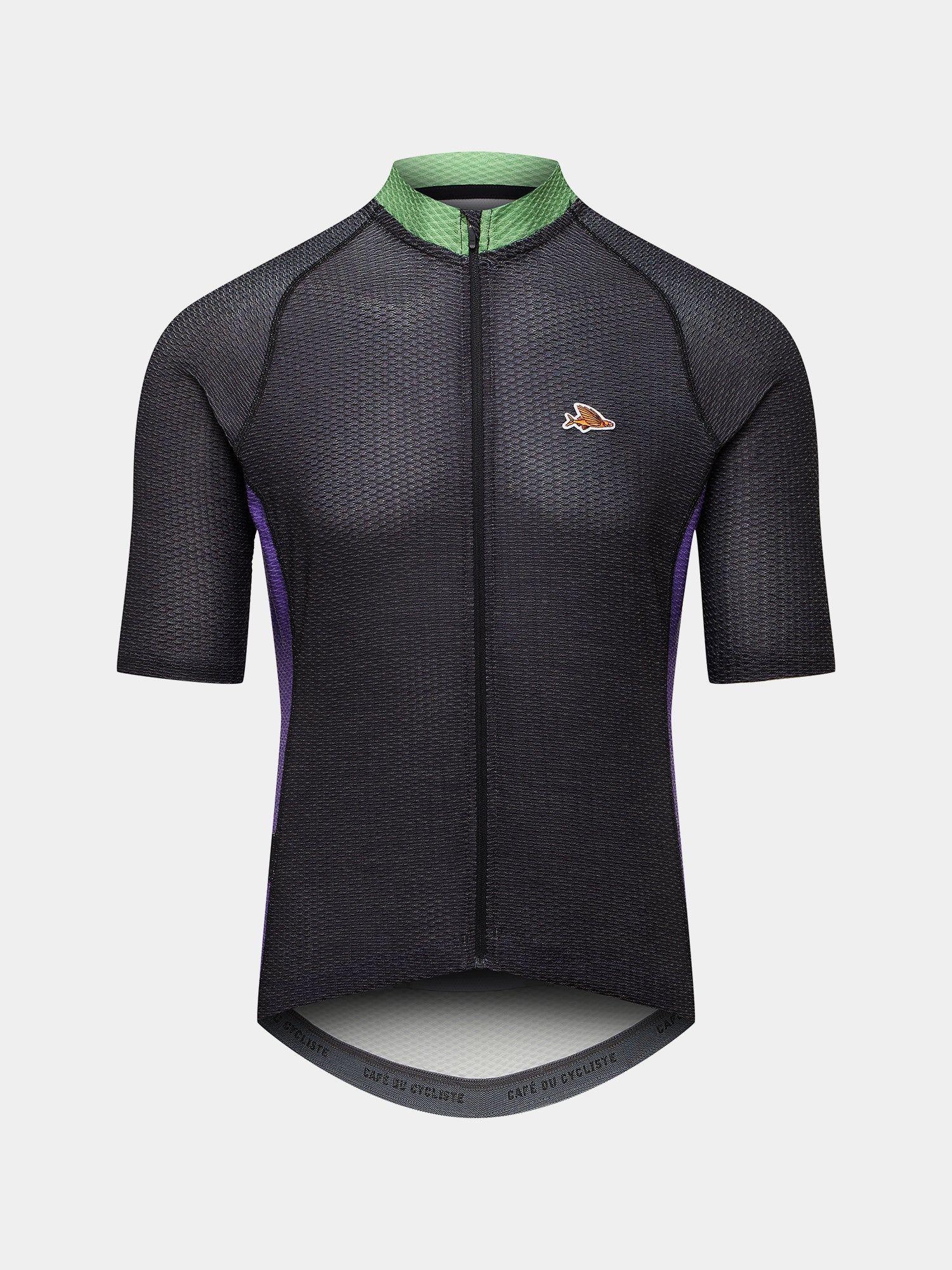 Men s Cycling Jersey Annette Black Amethyst Cafe du Cycliste